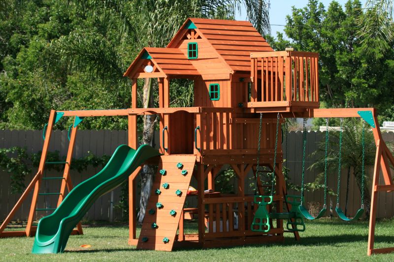 Wooden Playset Installation in Denver, CO