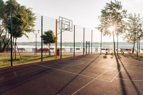 Basketball Stand Installation
